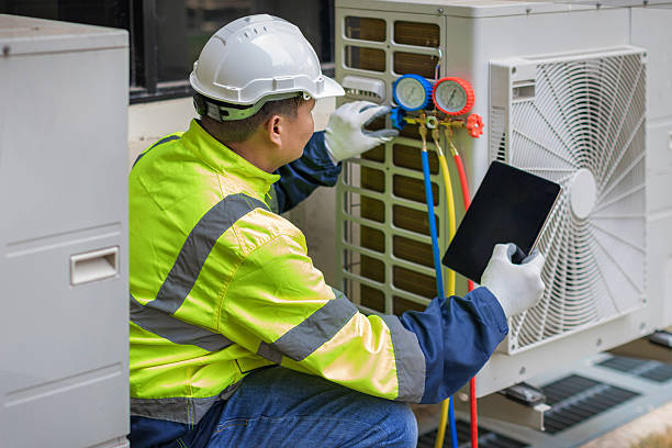 Professional Hvac technician working in Brodhead, WI